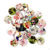100 Bulk Mixed Paint Wood Buttons Assorted Colors Button 2 Holes
