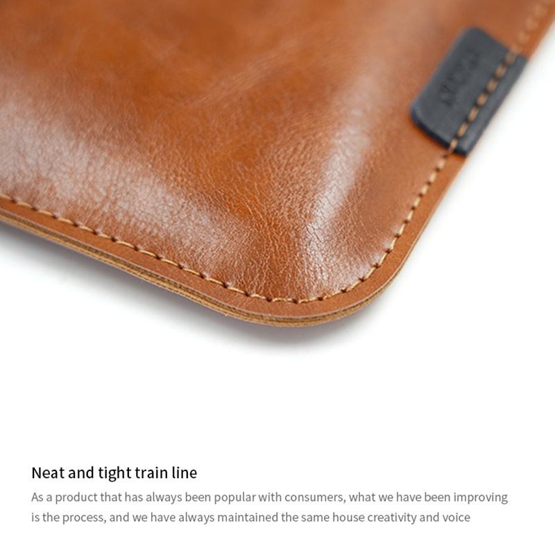 Einfaches Design 15,6 Zoll Laptop-Hülle für M1 MacBook Pro 16 PU-Leder Laptop-Tasche für HP Dell Huawei