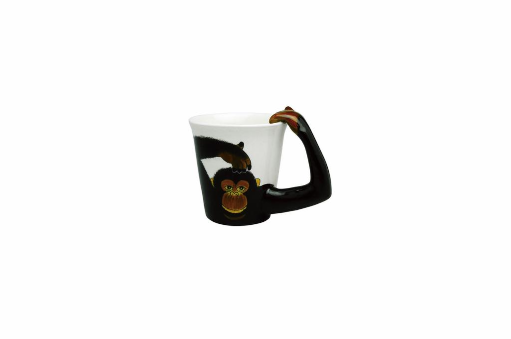 Animal Mug Ceramic Mug Monkey 285ml 208102 Approx.