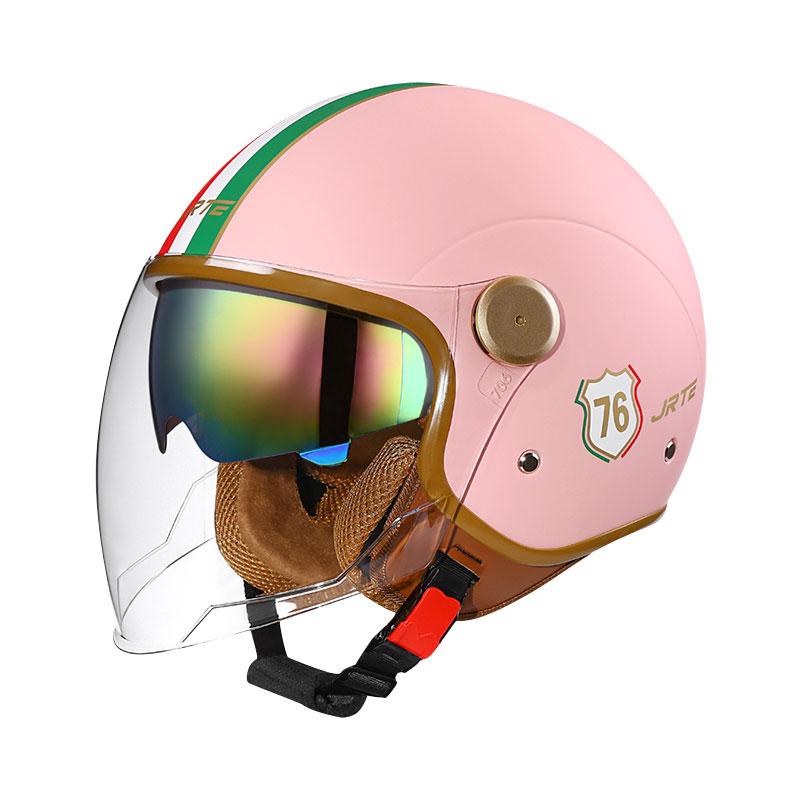 Retro Jet Helmet DOT Open Face Motorcycle Helmets Men Women 3/4 Open Half Helmet for Moto Accessories Cascos Para Motos