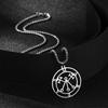  Mythical Goddess Sigil of Lilith Necklaces Stainless Steel Demon Seal Marbas Pendant Necklace Solomon Amulet Jewelry