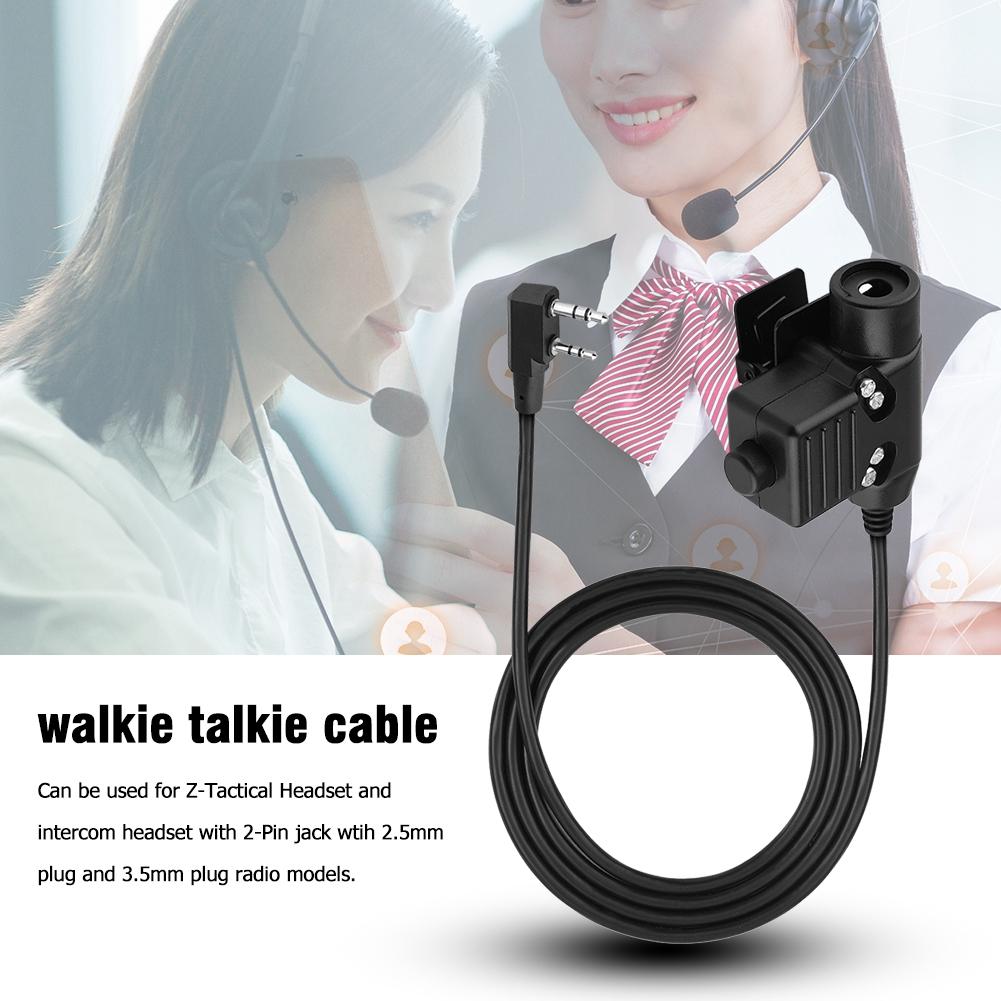 

U94 2 Pin Talkie Outdoors Аксесуари Кабельний адаптер PTT для Z Tactical Headset
