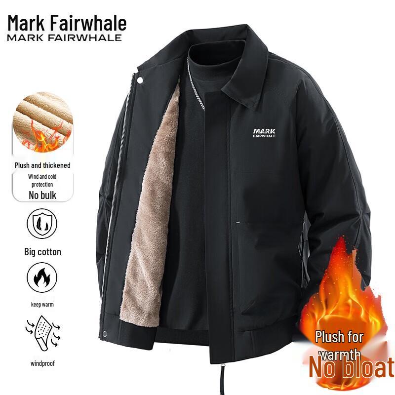 Mark Huafei Men's Casual Lapel Windproof Jacket