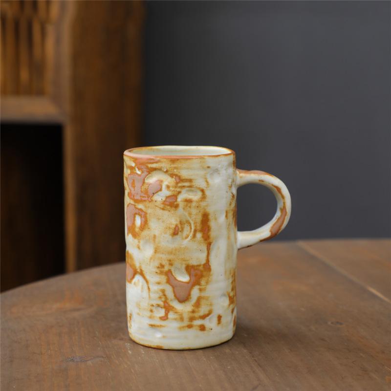 Cană Ceramică cu Glazură Schimbată în Cuptor Aprovizionare Personalitate Ceramică de Uz Casnic Ceramică Japoneză de Înaltă Calitate Ceramică Brută Cană de Apă Cană de Cafea Retro