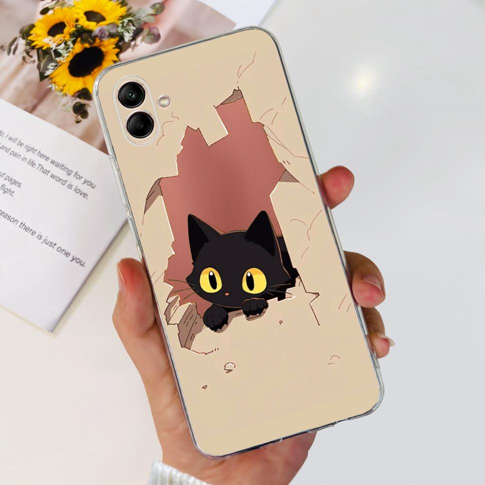 Pour Samsung Galaxy A04 Coque A04e Mignon Mode Arrière Souple Silicone Coque Pour Samsung A 04 Galaxy A04e A04 Fundas Coque