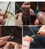 Hand-Woven Amber Turquoise Dzi Bead Sweater Chain for Men and Women