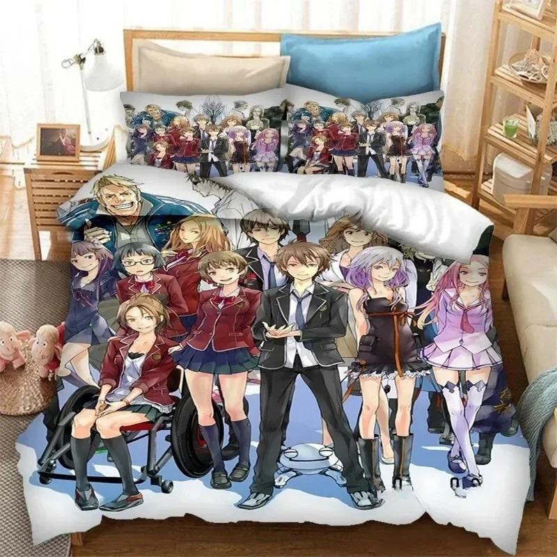 Comforter Fashion 3D Print Anime Guilty Crown Bedding Set Bedroom Soft Modern S Comefortable