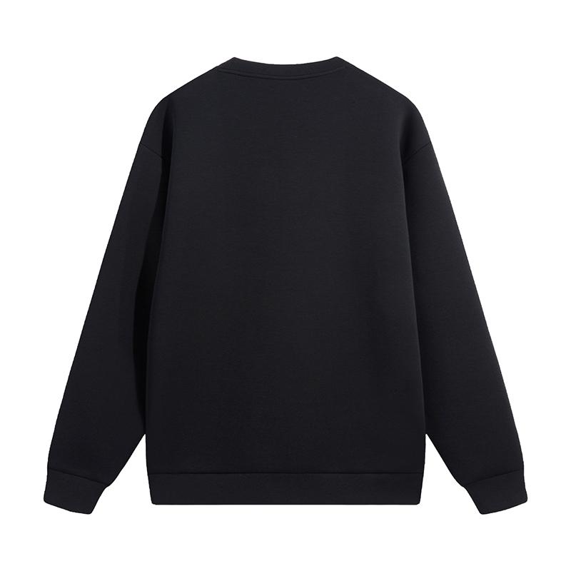 Li-Ning Lightweight Long Sleeve Comfortable Soft Fashionable Skin-Friendly Versatile Crew Neck Pullover Sweatshirt Unisex Sweatshirt AWDVH35-5