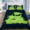 Duvet Cover Pillowcase Bedding Set Cute Cartoon Duolingos Adult Boy Girl Bedroom Decoration Children Gift Single Double Large