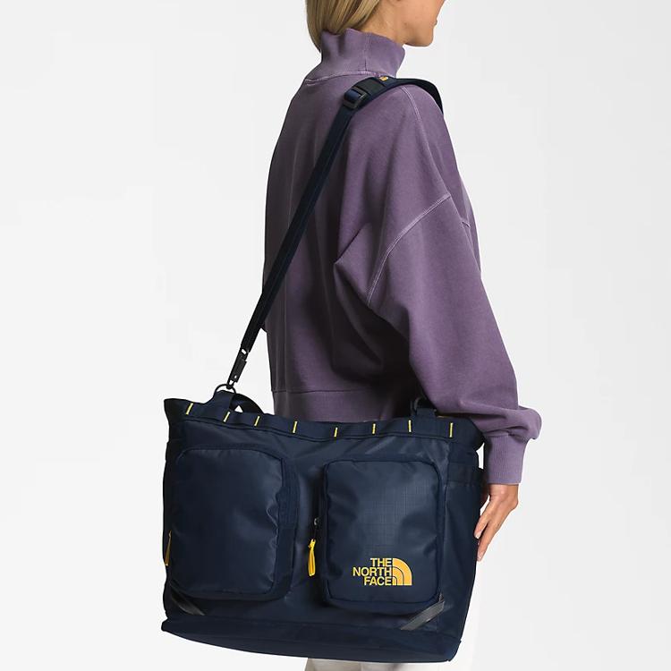 The North Face Base Camp 25L Voyager Lightweight Durable Shoulder Crossbody Tote Outdoor Bag Unisex bags Navy-Blue NF0A81BM-H7I