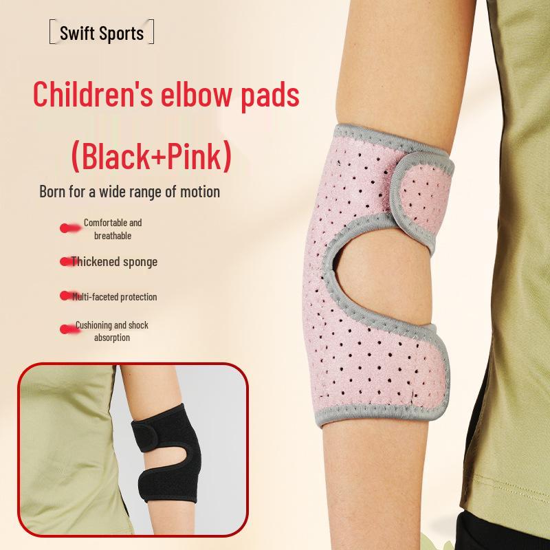 

Children s Protective Elbow Sleeves - Anti-collision Sports Pads for Dance, Volleyball, Roller Skating One Size чёрный