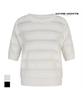 MAREMONTE See-Through Color Block Short Sleeve Knit_M247Mkt42B0