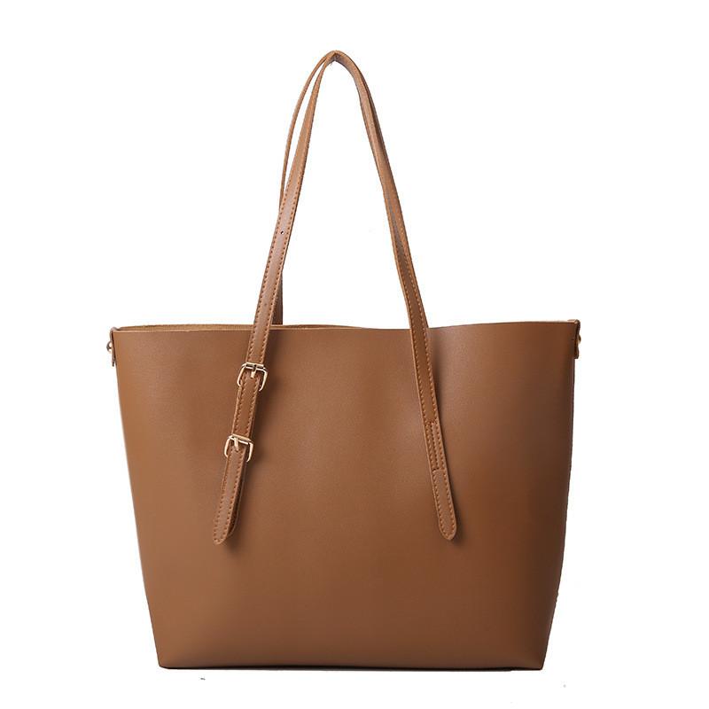 Women Large Tote Bag With Pu Material For Street Style Casual Day Out