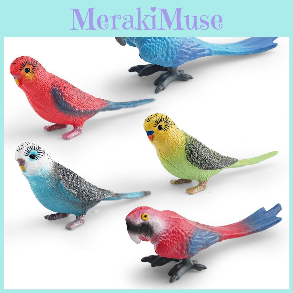 Macaws Parrot Pvc Animal Model Decor For Children And Bird Enthusiasts Gift Idea
