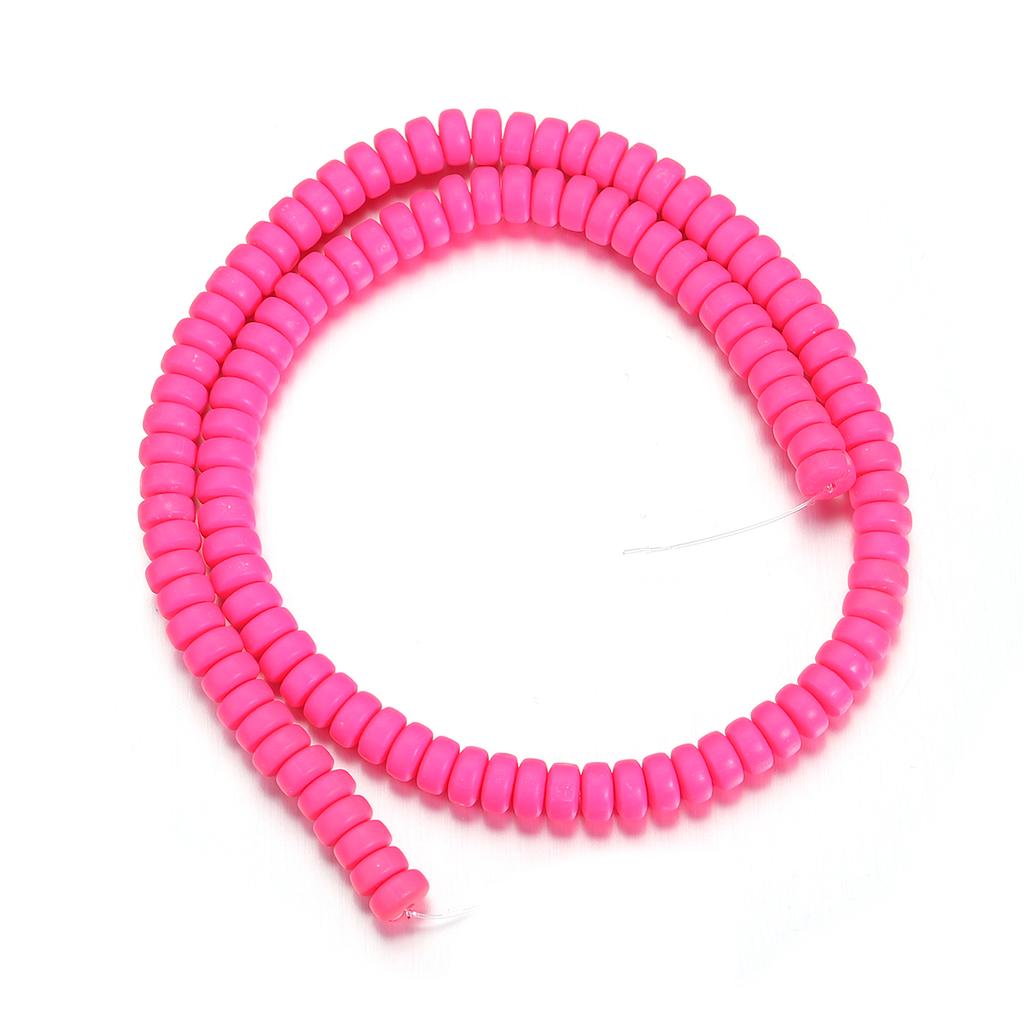 1String Polymer Clay Beads Colorful Loose Spacer Flat Round Beads For DIY Bracelet Necklace Charm Jewelry Accessories Wholesale