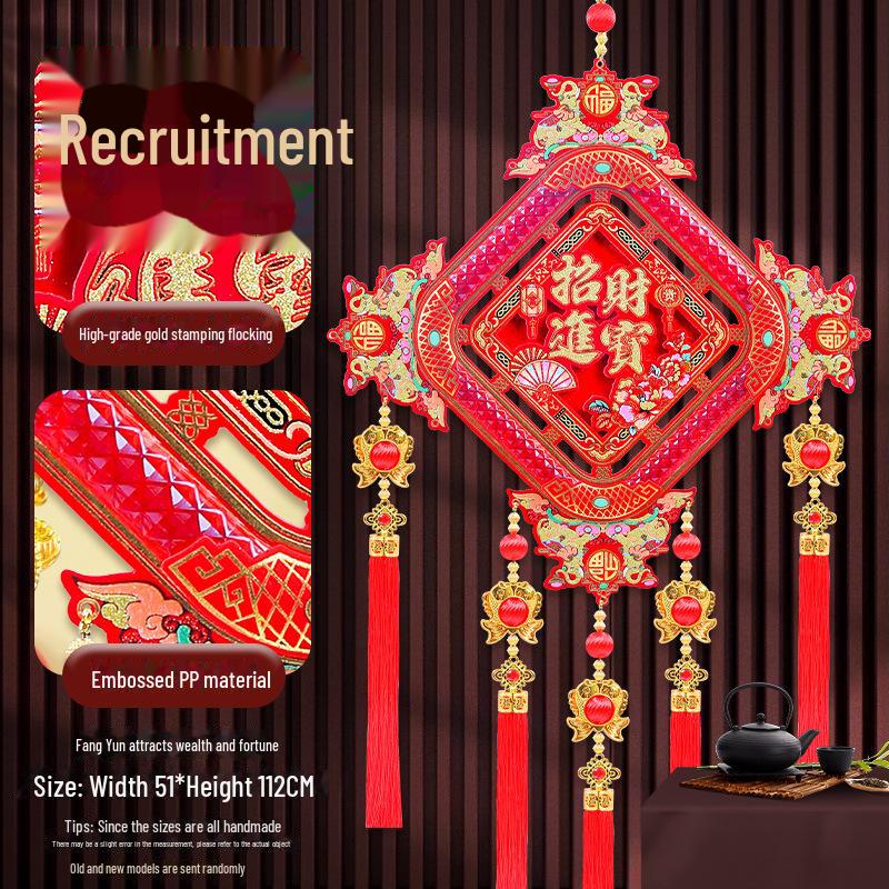 Decor de Anul Nou: Personaje Binecuvântare Luxoase & Pandantive Noroc pentru Casă & Hol de Intrare