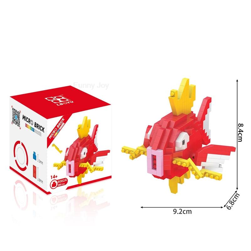 61 Style Funny Building Blocks Assembly Anime Picachu Charizard Doll Blastoise Bulbasaur Gengar Bricks Toy for Kid