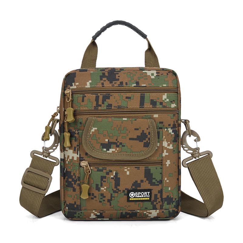 Borsa a tracolla di grande capacità, impermeabile, in tessuto Oxford, con molte tasche, per viaggi, casual, da uomo, donna, da lavoro