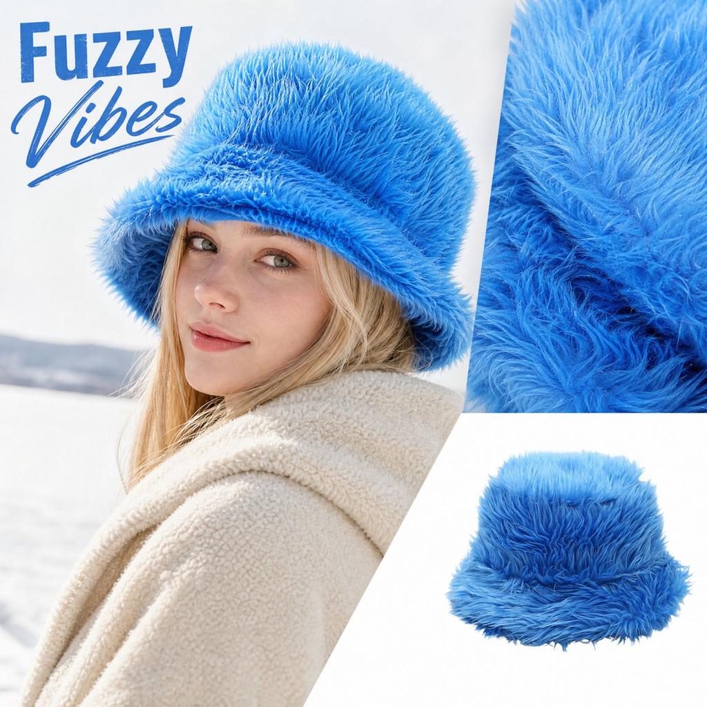 Unisex Plush Hat Winter Warm Ear Flap Outdoor Hat for Cold