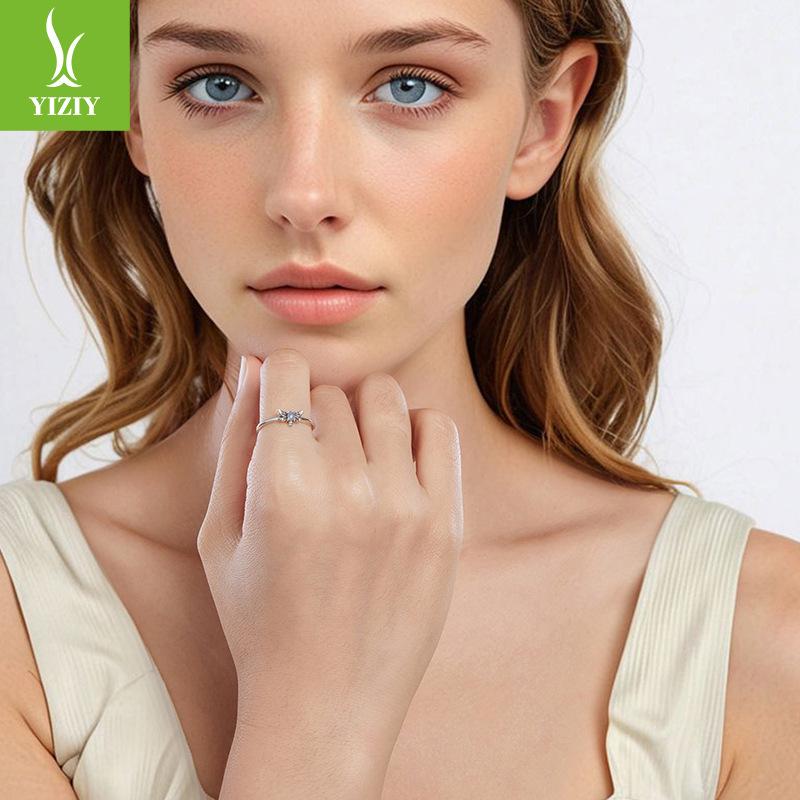 Luminous Bee Ring, Luminous Stone Niche High-End Light Luxury Ins Style Personalized Jewelry