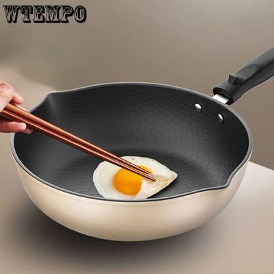 Dubbeldoel Koekenpan Anti-aanbakpan Koekenpan Multifunctionele Inductiekookplaat Huishoudelijk Gas Universele Anti-aanbakpan Platte Pan