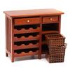 Doll House Wine Display Cabinet With Intricated Detail For 1/12 Scale Miniature Furniture Dinning Room Scene Arrangement