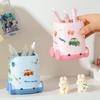 Cartoon Pencil Box Cute Car Shape Pen Container Creative Desktop Stationery Storage Rack  Student Pen Container Gifts