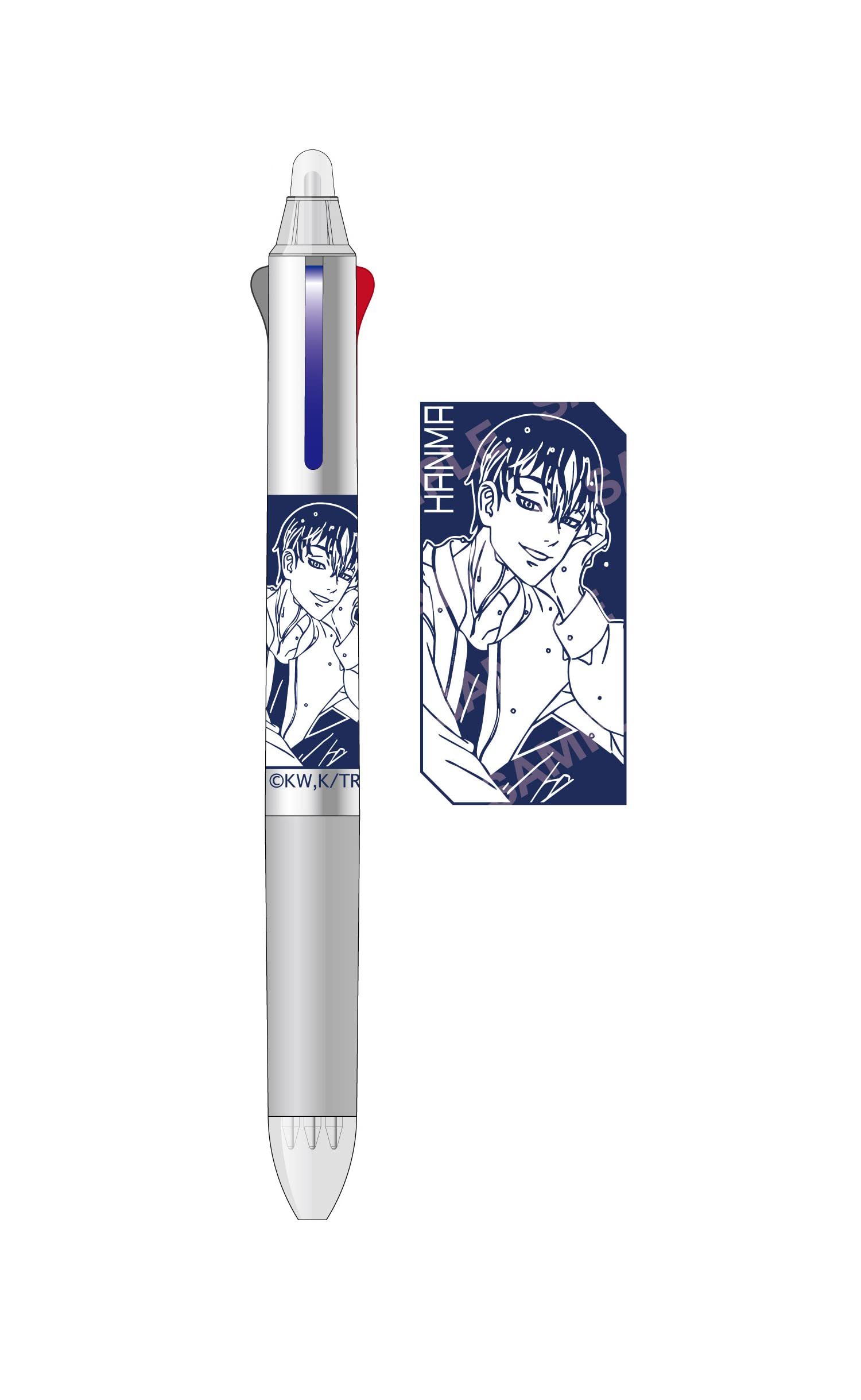 Токийские мстители H Сюдзи Ханма Серия NIGHT RAIN Ручка-роллер Frixion Ball 3 Slim