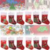 Plush Grinch Christmas Stocking Cozy Gift Bag For Kids Holiday Candy Holder