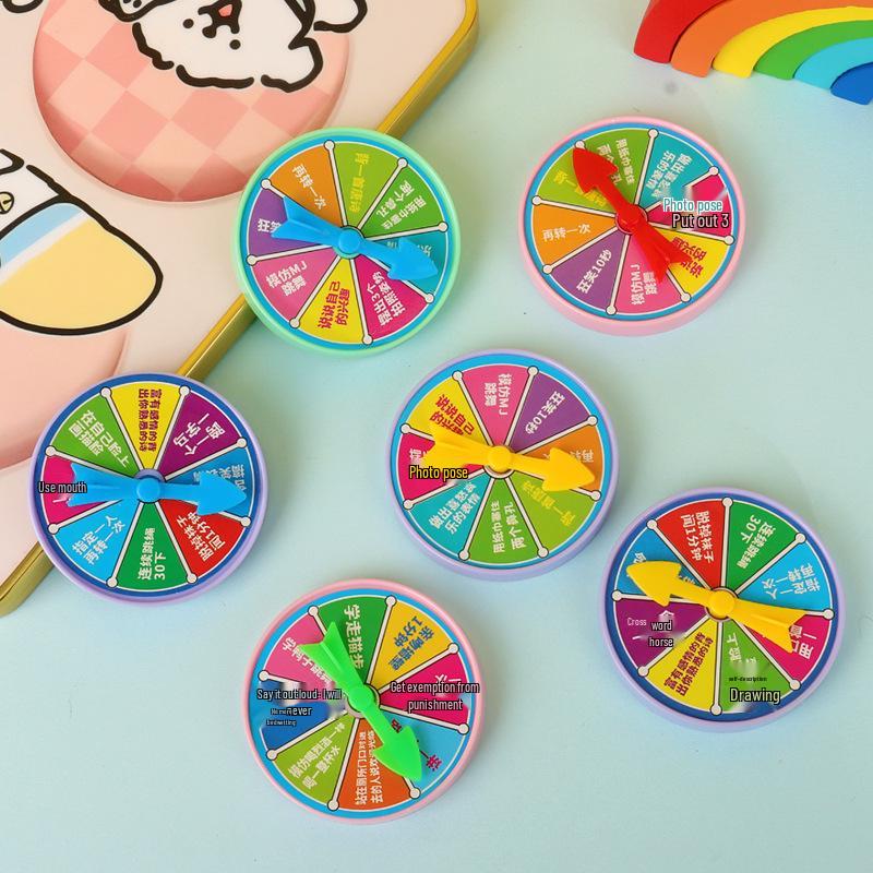 Interactive Family Fun Turntable Game: Reward, Punishment, Adventure, and Raffle Toy for Parties and Parent-Child Play