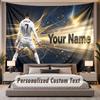 Vlastní text s jménem Gobelín Cristiano Ronaldo Personalizovaný polyesterový nástěnný gobelín do ložnice a pokoje