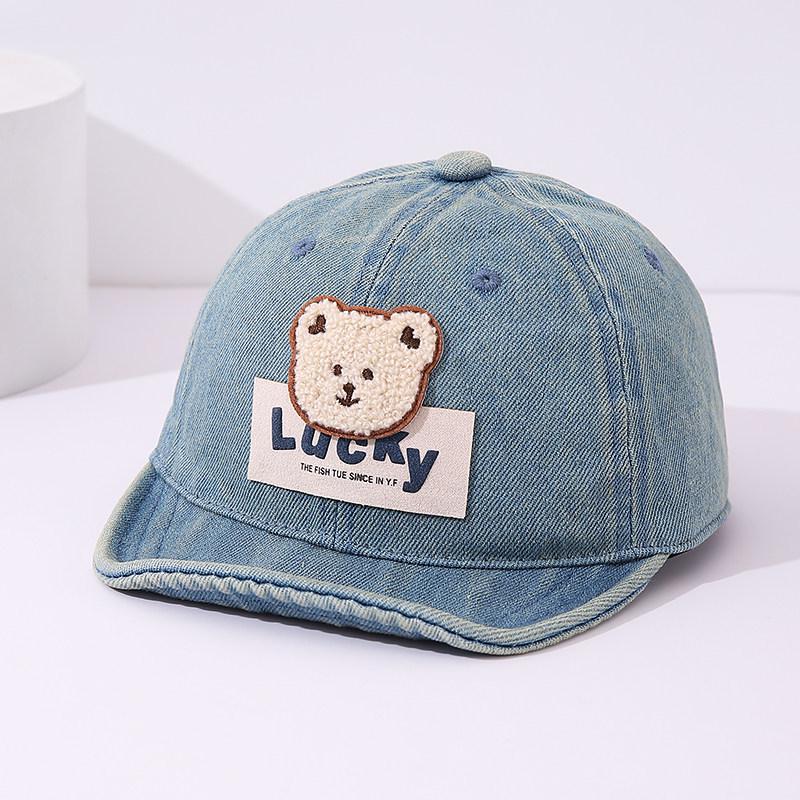Casquette de Baseball en Jean Style Coréen INS pour Bébé - Chapeau à Visière Souple pour Garçons et Filles, Printemps/Automne