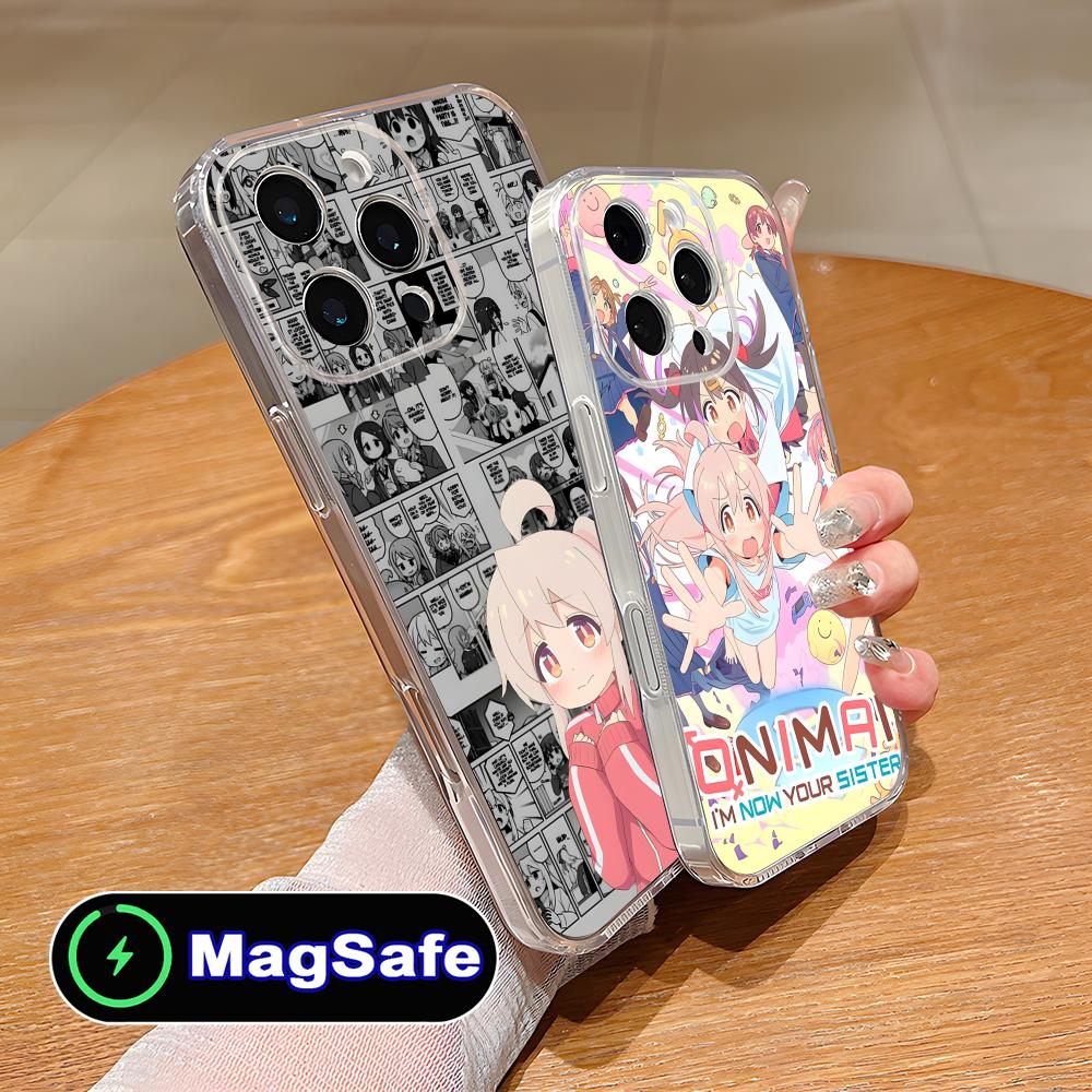 Anime Mahiro Oyama Onimai Phone Case for iPhone 17 16 15 14 13 12 11 Air Pro Max Plus Mini Magsafe Clear Colorful Cover Pretty