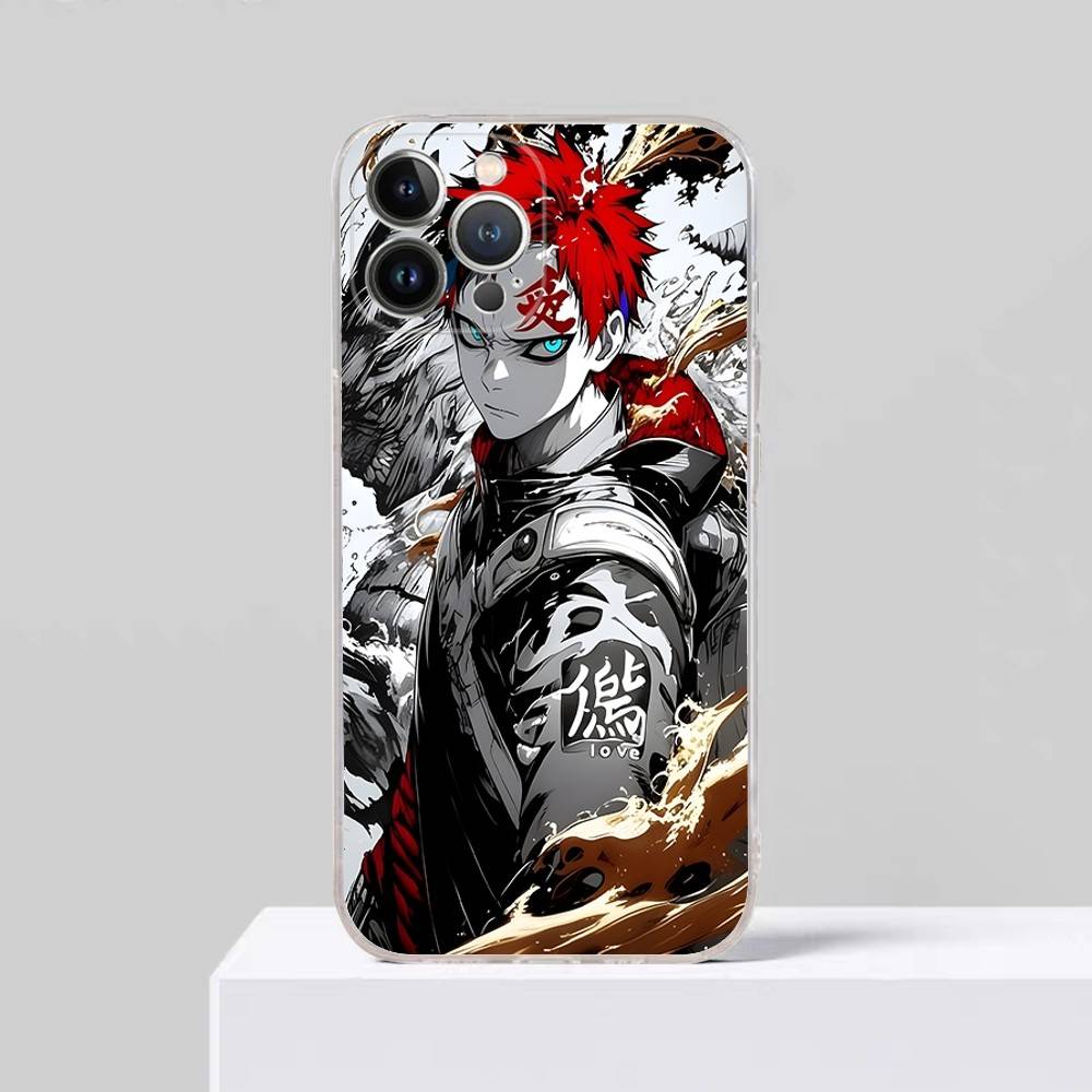 Anime Cartoon G-Gaara Phone Case For IPhone 17 16 15 Plus 14 13 Mini 12 11 Pro Max Soft Shell Cover