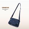 Embroidered Canvas Crossbody Pillow Bag