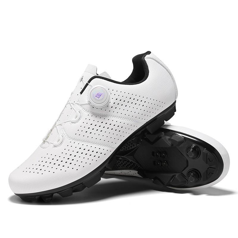 Mens Cycling Shoes Unlocked Mountain Bike Road Breathable Supportive Non-Cleat Pedal Compatible
