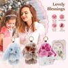Kanin Nyckelring Bärbar Nyckelring Med Utsökt Låda Mjuk Fluffig Kanin Nyckelring Bärbar Fluffig Kanin Nyckelring Mångsidig Kanin