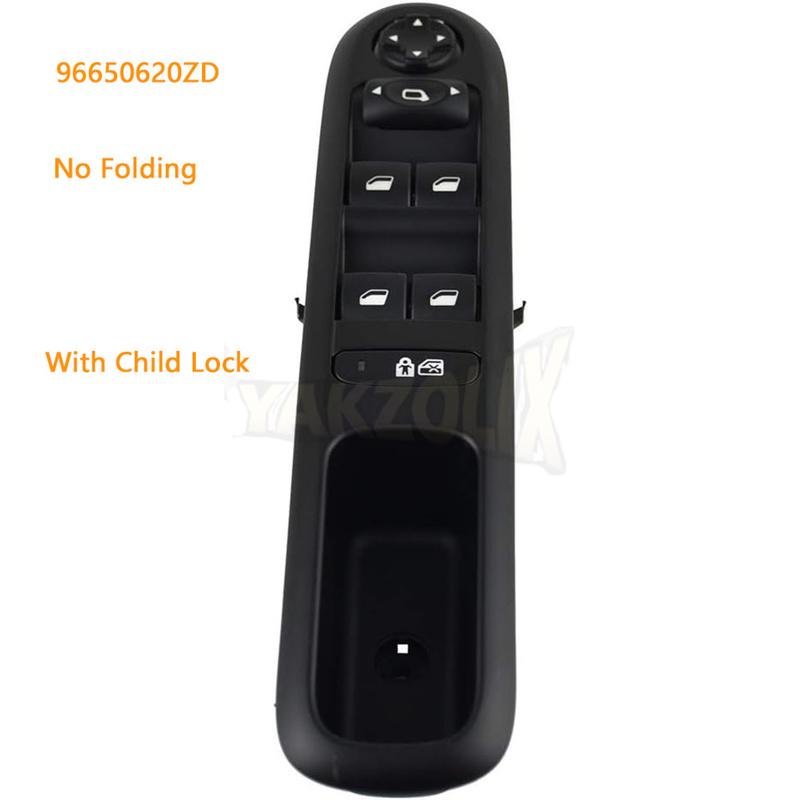 Master Driver Side Power Window Switch For Peugeot 3008 5008 2009 2010 2011 2012 2013 2014 2015 2016 96650620ZD 96650620ZD
