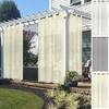 1/2 Panel Outdoor Wasserdicht Leinenstruktur Transparente Vorhänge Voile Vorhang Gartenvorhänge für Terrasse Veranda Pergola Pavillon Heimdeko
