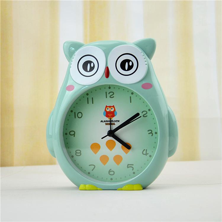 Simple Candy Color Digital Desktop Clock, Cartoon Owl Small Alarm Clock, Student 9.9 Daily Necessities General Merchandise Batch