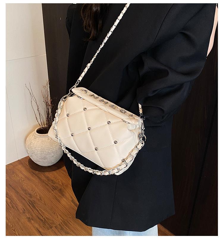 Shangxin Spring and Summer Rhombus Women's Small Bag 2025 New Trendy Fashion Popular Versatile Shoulder Bag Internet celebrity messenger bag