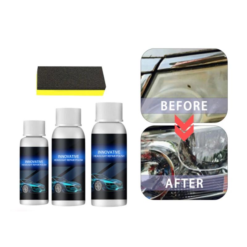 NEW Car Headlight Repair Coating Solution Repair Kit Oxidation Rearview Coating Headlight Polishing Anti-scratch Liquid Car Wash