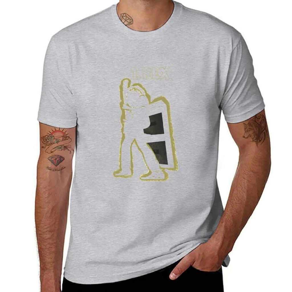Elektrischer Krieger T. Rex T-Shirt Sommer Oberteile Oversized Grafik T-Shirt Vintage Kleidung Herren T-Shirt