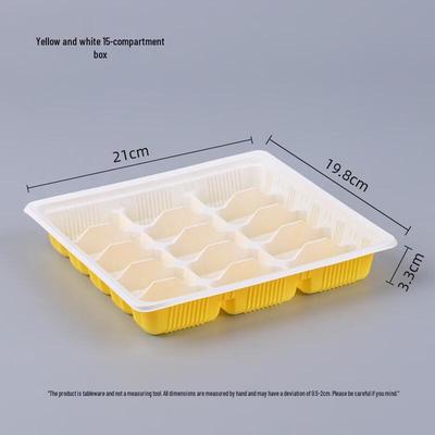 Disposable Multi-Compartment Food Containers with Lids