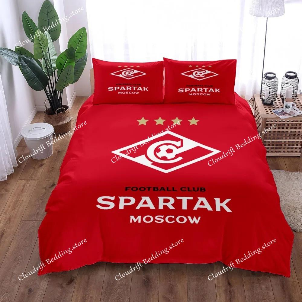 Moskau Spartak Bettwäsche-Set King Queen Doppel Twin Einzelbett Leinen-Set