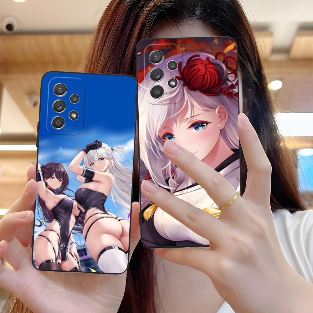 Azur Lane Shoukaku Phone Case for Samsung Galaxy M55 54 42 35 34 33 32 23 22 15 14 13 12 F55 5G Soft TPU Shockproof Cover