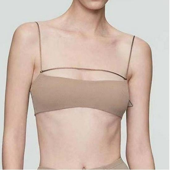 

Европейский и американский стиль Сексуальный спортивный бюстгальтер на тонких бретелях - Удобная одежда для йоги и танцев для женщин XL (125-145 lbs) телесный