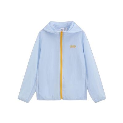 Kids' Logo Lightweight Hooded Sun Protection Jacket