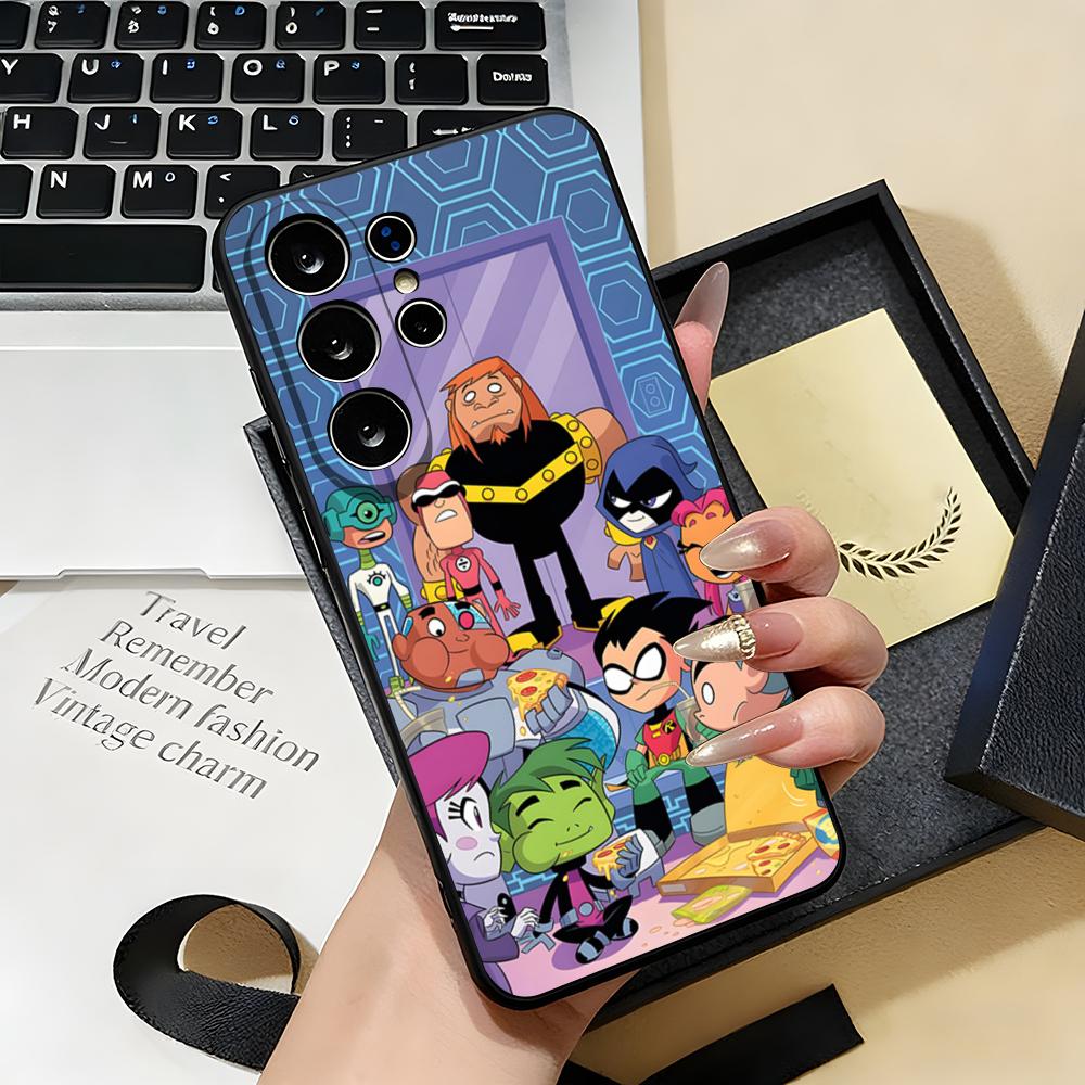 

T-Teen Titans Go Phone Case For Samsung S26 S25 S24 FE S23 S22 S21 Plus S20 Ultra Note20Ultra Black Soft Shell Galaxy S21 Ultra 5G