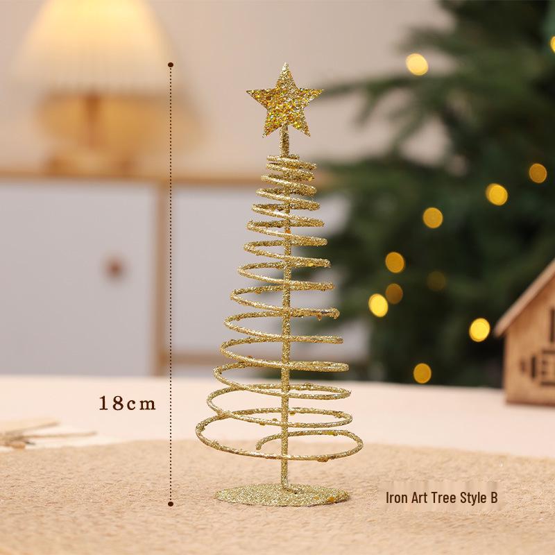 Nordic Iron Art Five-Pointed Star Christmas Tree Ornaments
